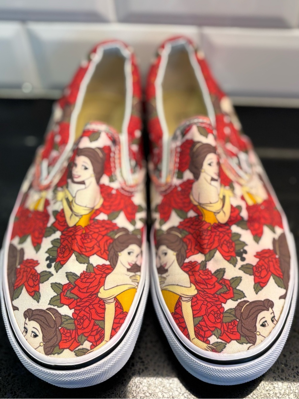 Vans Disney Belle/Beauty and the Beast limited edition sneakers Women’s 8.5 - Picture 8 of 8